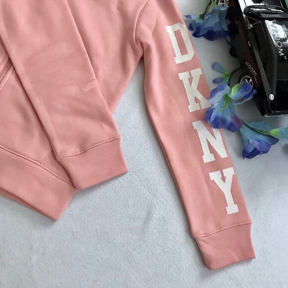 DKNY NWOT Full Zip Performance Hoodie Girls 10 - Picture 5 of 8